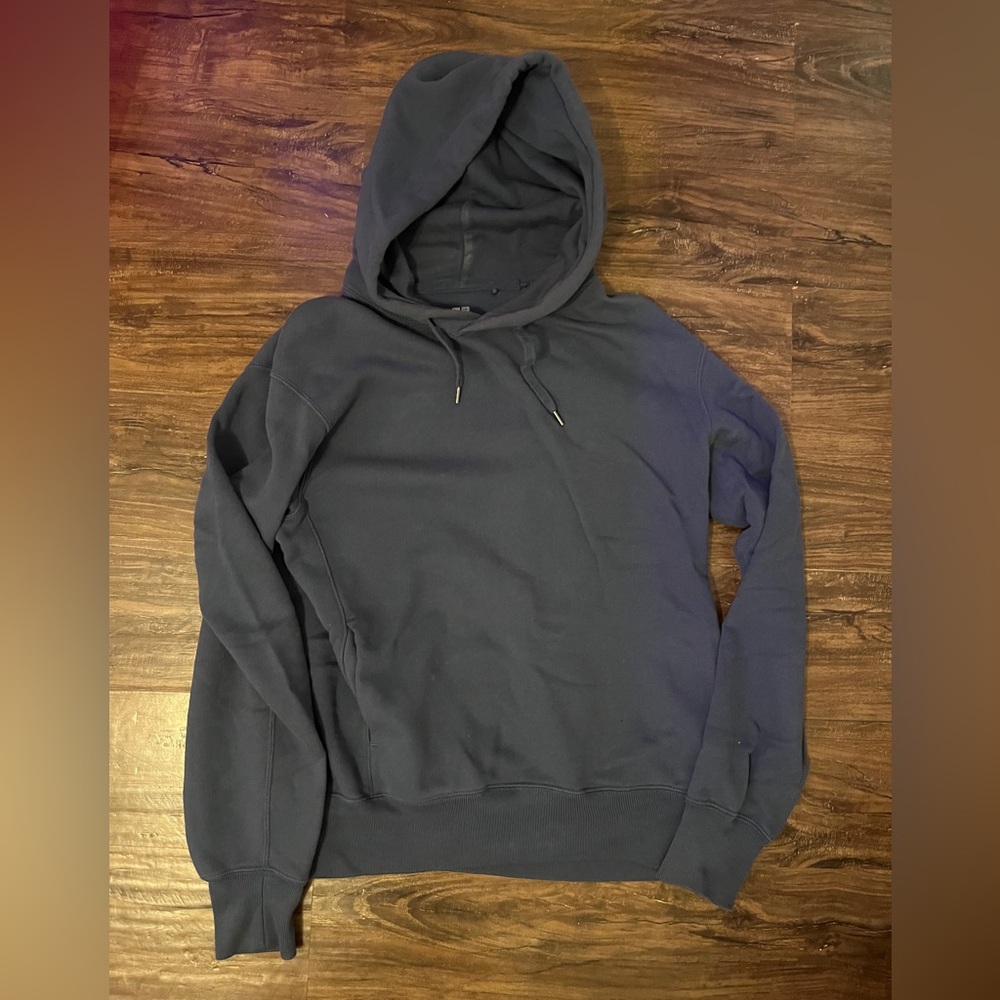 Uniqlo sweat Pull Over hoody Small Blue